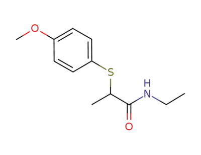 N-ethyl-2-(4-methoxybenzenethio)propanamide