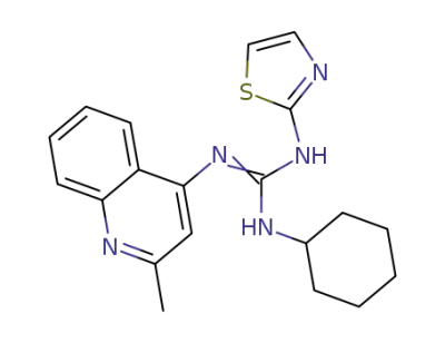 N-cyclohexyl-N''-4-(2-methylquinolyl)-N'-2-thiazolylguanidine