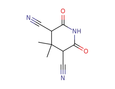 3-(R,S),5-(R,S)-3,5-dicyano-4,4-dimethyl-2,6-dioxopiperidine